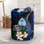 Guam Polynesian Laundry Basket - Turtle With Plumeria Flowers One Style One Size Blue - Polynesian Pride