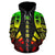 Marshall Islands All Over Zip up Hoodie Reggae Tattoo Style - Polynesian Pride
