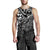 Guam Polynesian Tank Top (Men) - White Turtle Flowing - Polynesian Pride