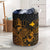 Papua New Guinea Laundry Basket - Polynesian Turtle Hibiscus Gold Laundry Basket One Size Gold - Polynesian Pride