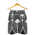 Samoa Polynesian Men's Shorts - Samoa White Seal with Polynesian Tattoo - Polynesian Pride