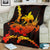 Papua New Guinea Polynesian Premium Blanket - Swordfish With Hibiscus - Polynesian Pride