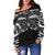 New Zealand Off Shoulder Sweater, Maori Taumutu Tattoo - Polynesian Pride