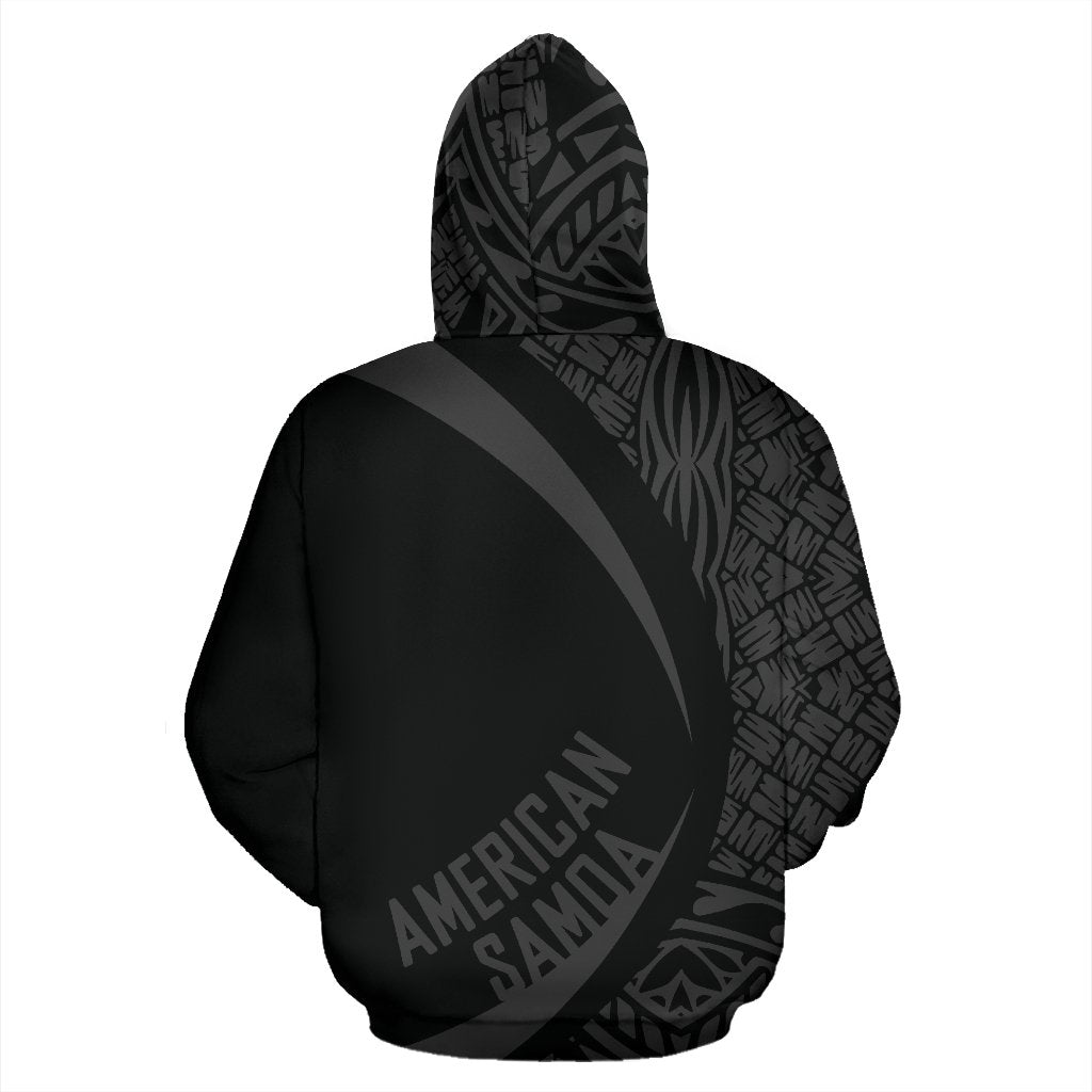 American Samoa Polynesian Zip up Hoodie Circle Style 04 - Polynesian Pride