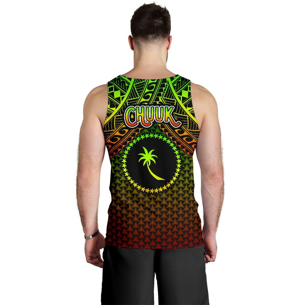 Polynesian Chuuk Men's Tank Top - Reggae Vintage Polynesian Patterns - Polynesian Pride