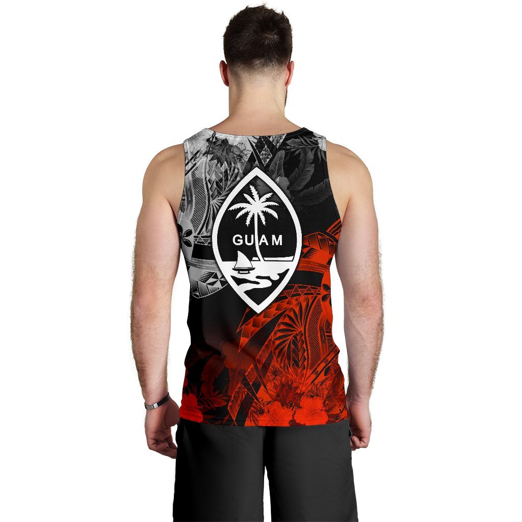 Guam Polynesian Personalised Men's Tank Top - Vintage Polynesian - Polynesian Pride