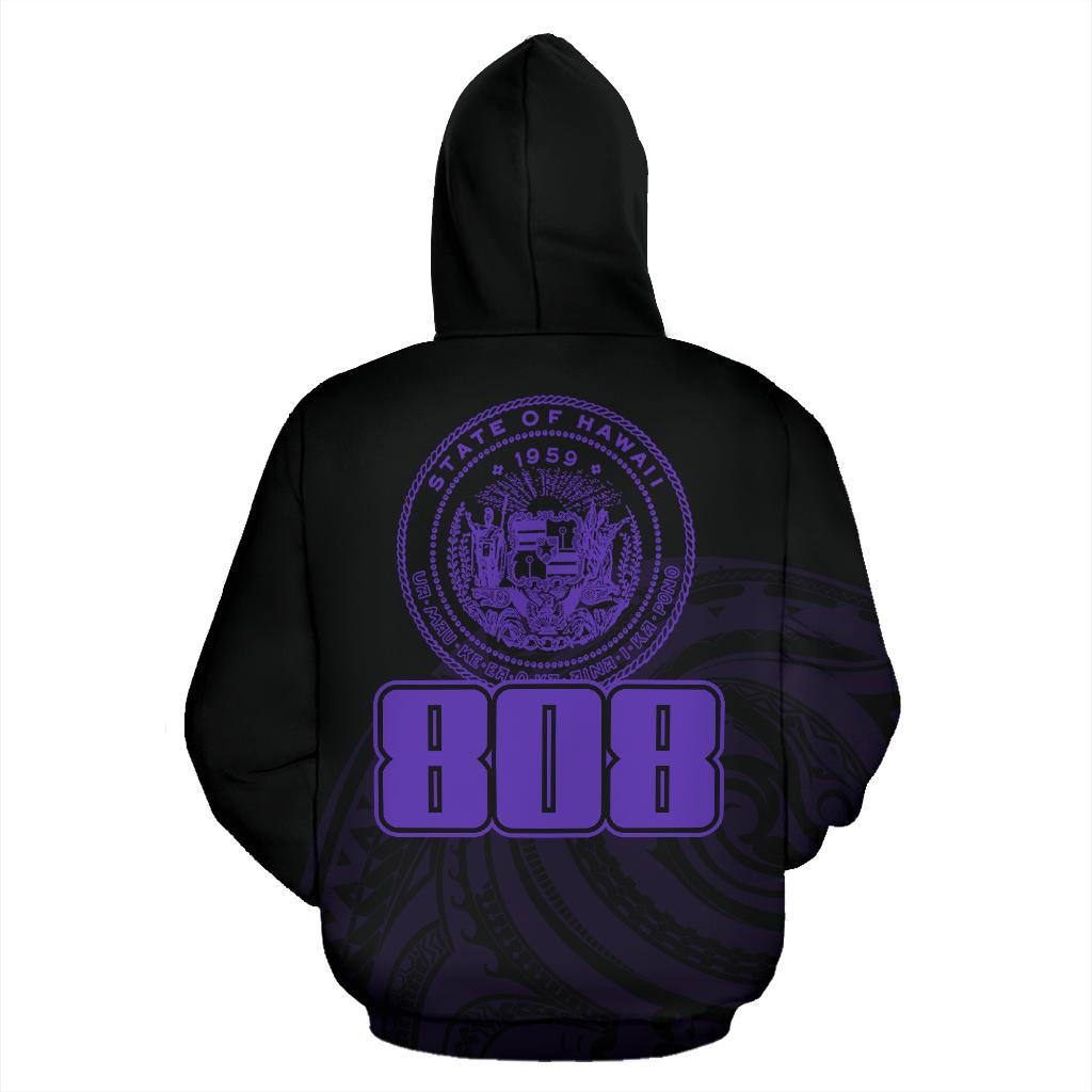 Hawaii Polynesia Hoodie Violet Tatau Style - Polynesian Pride
