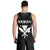 Hawaii Kakau Makau Fish Hook Kanaka Map Men's Tank Top Polynesian - White - Polynesian Pride