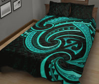New Zealand Maori Mangopare Quilt Bed Set Polynesian - Turquoise - Polynesian Pride