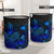 Papua New Guinea Laundry Basket - Polynesian Turtle Hibiscus Blue - Polynesian Pride