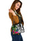 Palau Shoulder Handbag White - Turtle Plumeria Banana Leaf Crest - Polynesian Pride