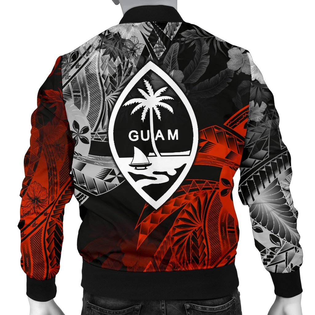 Guam Polynesian Men's Bomber - Vintage Polynesian - Polynesian Pride