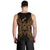 Guam Polynesian Men Tank Top Map Gold - Polynesian Pride
