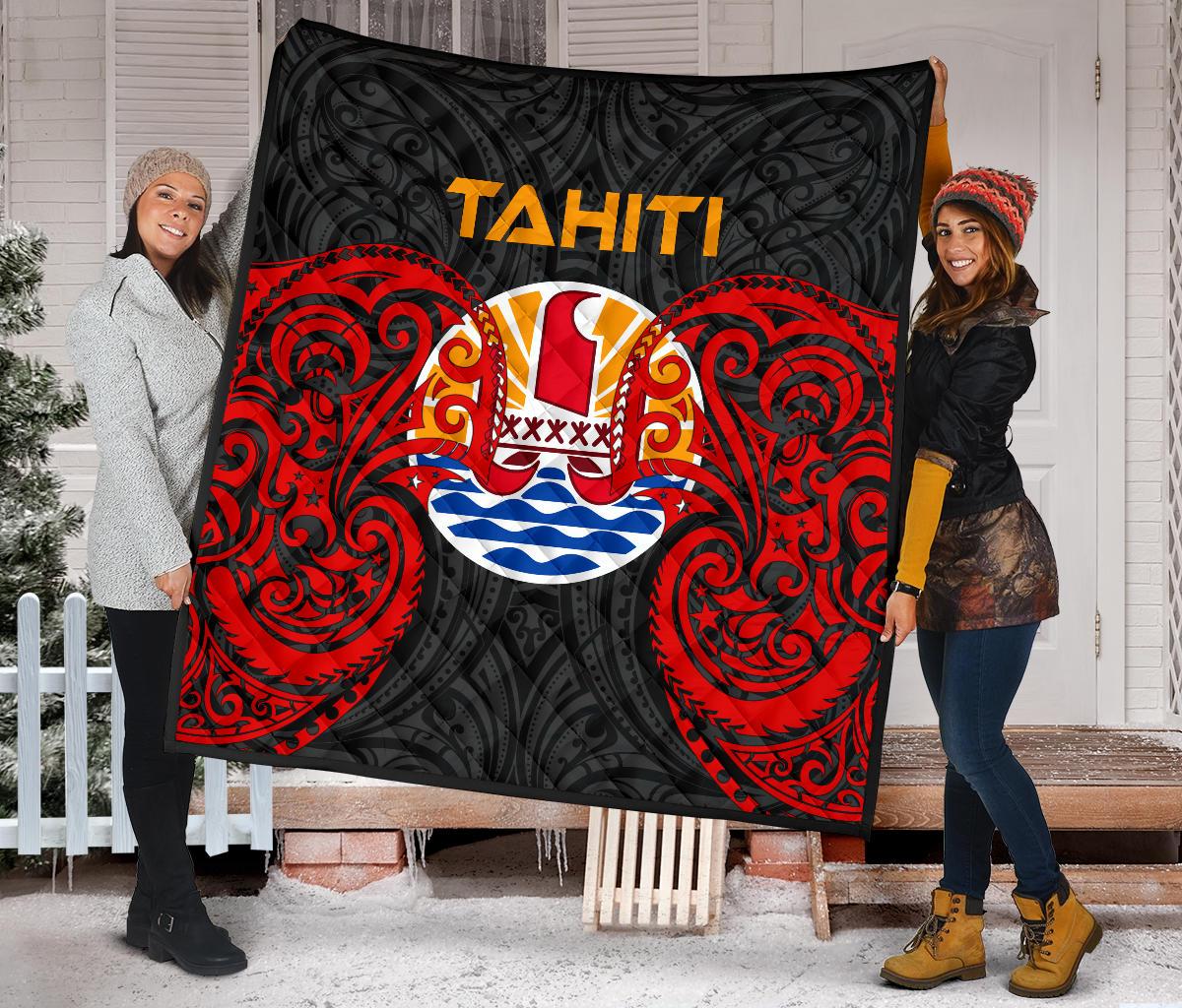 Tahiti Polynesian Premium Quilt - Tahitians Spirit - Polynesian Pride
