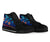 Yap High Top Shoes Blue - Vintage Tribal Mountain - Polynesian Pride