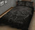 Hawaii Turtle Ohana Hibiscus Poly Quilt Bed Set Gray - Polynesian Pride