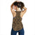 Polynesian Kakau Turtle Gold Women's Racerback Tank Top - Polynesian Pride