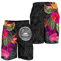 American Samoa All Over Print Men's Shorts - Polynesian Hibiscus Pattern - Polynesian Pride