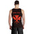 Hawaii Kakau Polynesian Kanaka Map Personalized Men's Tank Top - Orange - Polynesian Pride