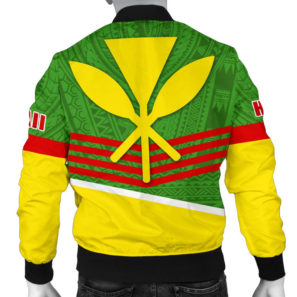 Polynesian Hawaii Bomber Jacket (Men) - Hawaiian Kanaka Maoli - Polynesian Pride