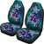 Hawaii Car Seat Covers - Hawaii Turtle Flowers And Palms Retro - Polynesian Pride