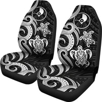 Yap Micronesian Car Seat Covers - White Tentacle Turtle - Polynesian Pride