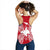 Papua New Guinea Polynesian Women Tank Top Map Red White - Polynesian Pride