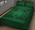 Hawaii Polynesian Pele Kanaka Quilt Bed Set Green - Polynesian Pride