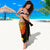 Sun In Leo Zodiac Sarong Polynesian Tattoo Simple - Orange Black - Polynesian Pride
