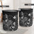 Papua New Guinea Laundry Basket - Polynesian Turtle Hibiscus Black - Polynesian Pride