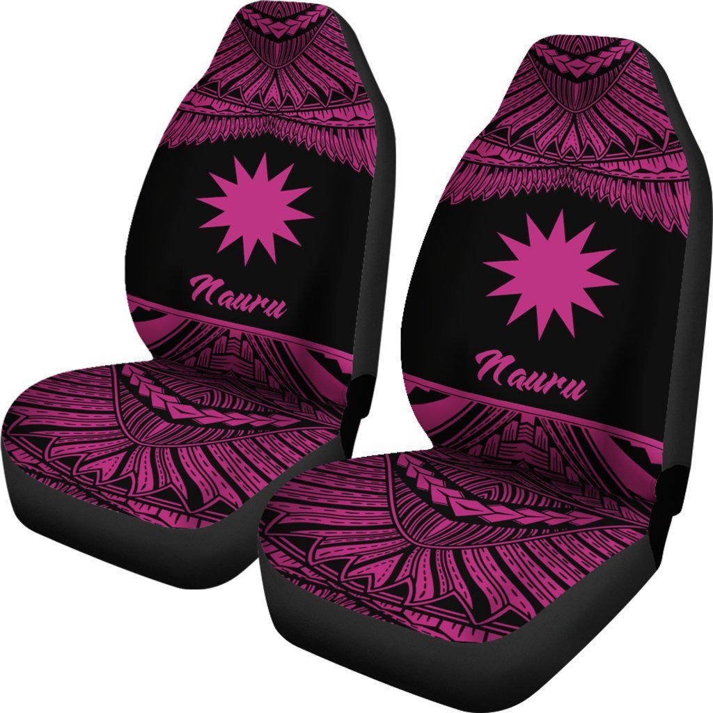Nauru Polynesian Car Seat Covers - Pride Pink Version - Polynesian Pride