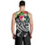 Guam Polynesian Men's Tank Top - Summer Plumeria (Black) - Polynesian Pride