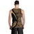 Kanaka Hawaii Map Gold Polynesian Men's Tank Top - Circle Style - Polynesian Pride