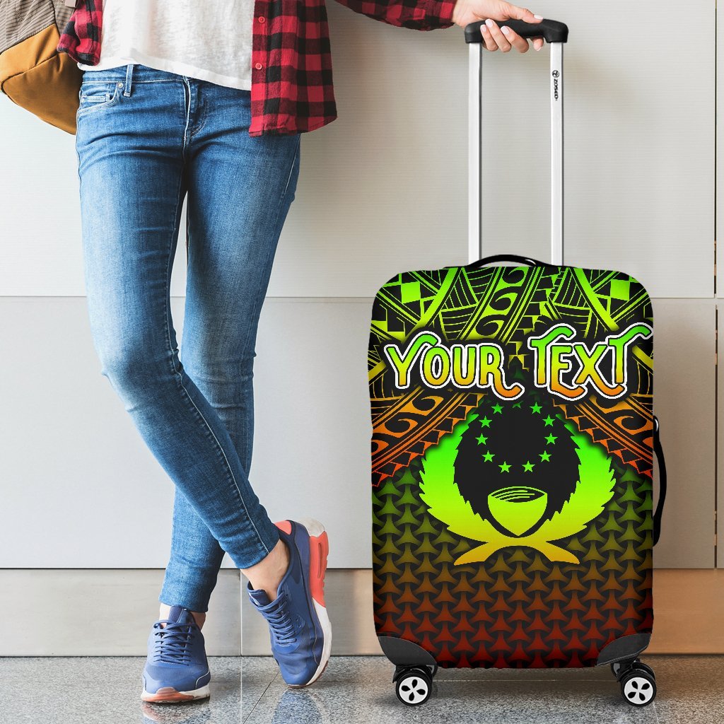 Polynesian Pohnpei Personalised Luggage Covers - Reggae Vintage Polynesian Patterns Reggae - Polynesian Pride