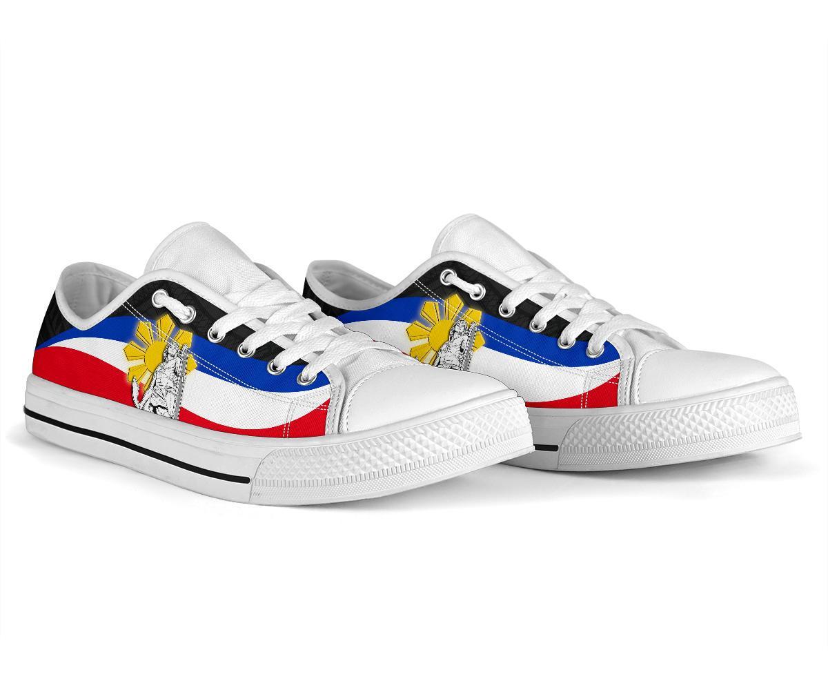 Philippines Low Top Shoes - King Lapu - Lapu Polynesian Pattern - Polynesian Pride
