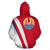 Tahiti Zip up Hoodie Tahiti Flag Red - Polynesian Pride