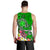 Hawaii Men's Tank Top - Turtle Plumeria Polynesian Tattoo Green Color - Polynesian Pride