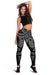 Hawaii Tribal Polynesian Women's Leggings - Grey - Juno Style - AH - Polynesian Pride