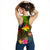 Papua New Guinea Polynesian Personalised Women's Racerback Tank - Hibiscus and Banana Leaves - Polynesian Pride