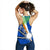 Marshall Islands Rugby Women Racerback Tank Coconut Leaves - Polynesian Pride