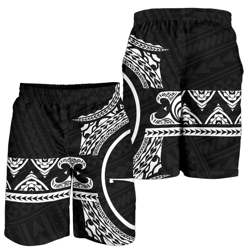Yap Polynesian All Over Print Men's Short - Black Version - Polynesian Pride