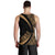Hawaii Turtle Polynesian Men's Tank Top - Circle Style - Gold AH - Polynesian Pride