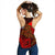 Papua New Guinea Women's Racerback Tank - Red Shark Polynesian Tattoo - Polynesian Pride