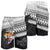 Combo Polo Shirt and Men Short Fiji Rugby Makare And Tapa Patterns White - Polynesian Pride