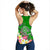 Tahiti Women's Racerback Tank - Turtle Plumeria (Green) - Polynesian Pride