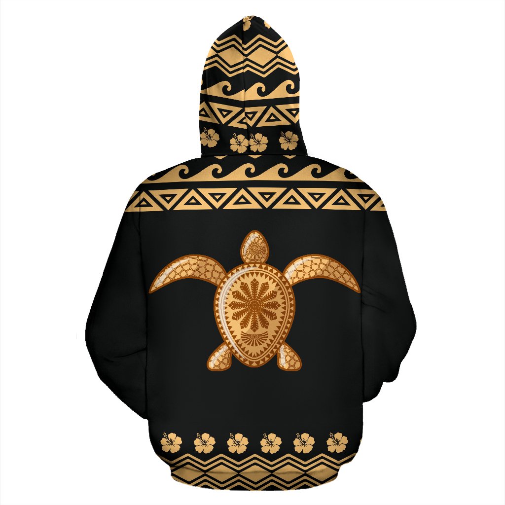 Oahu All Over Hoodie Polynesian Turtle Hoodie - Polynesian Pride