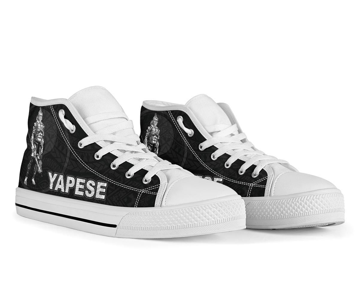 Yap Polynesian High Top Shoes - Micronesia Yapese Warrior - Polynesian Pride