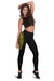 Hawaii State Tattoo Swirly Polynesian Yellow Kanaka Women's Leggings - Polynesian Pride
