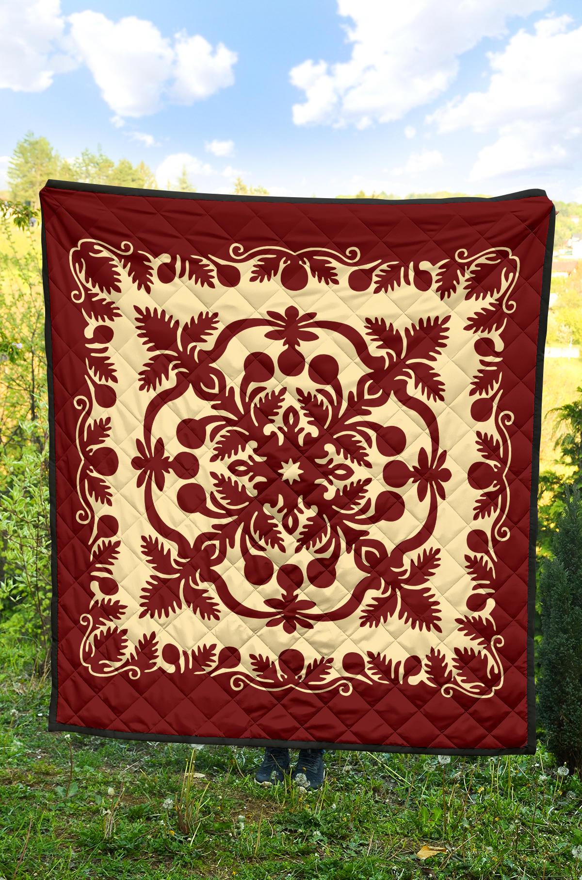 Hawaiian Quilt Royal Premium Quilt - Polynesian Pride