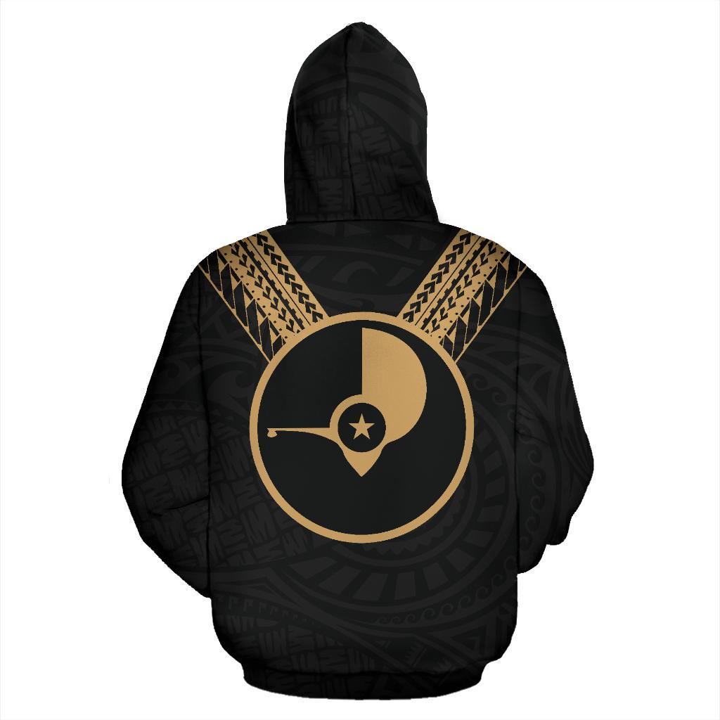 Yap All Over Hoodie Gold Sailor Style - Polynesian Pride